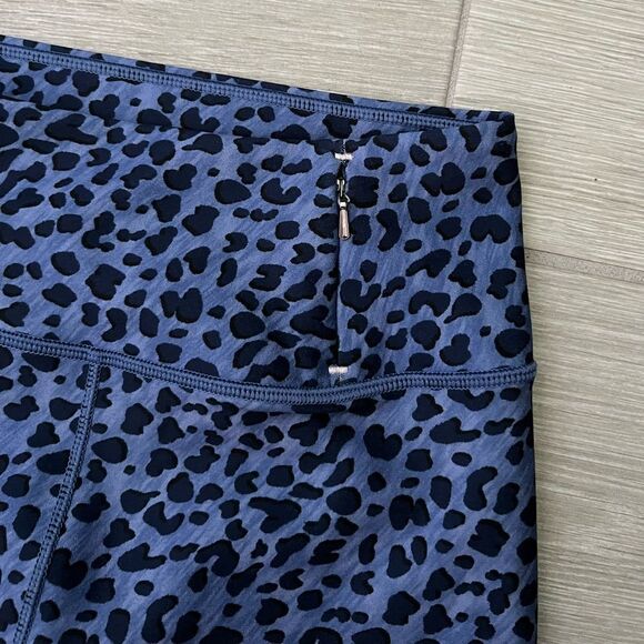 CALIA HIGH RISE LEGGINGS PURPLE / BLUE ZIPPER ANIMAL PRINT LEGGING SIZE XS - Picture 2 of 6